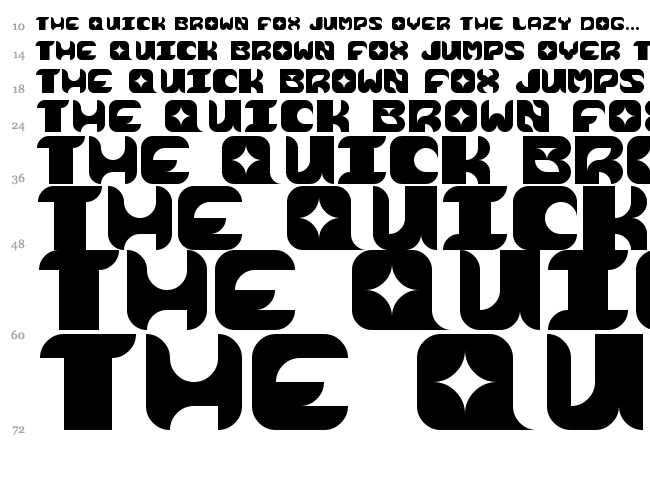 Cosmik Orchestra font waterfall